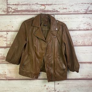 Gap Brown vintage Leather Jacket